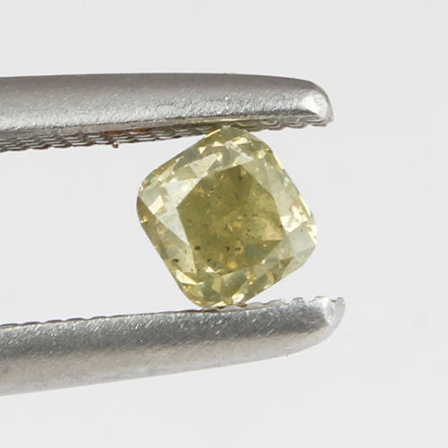 IGI Cert 0.42 ct. Fancy Light Greenish Yellow Diamond