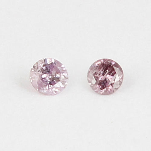 IGI Certified Diamond Pair Natural Fancy Pink UNTREATED
