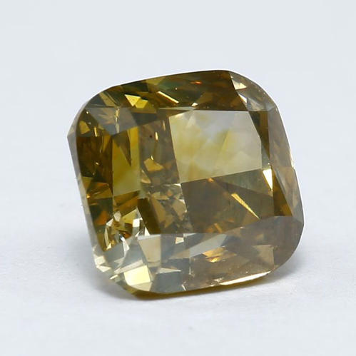 IGI Cert. 1.41 ct. Greenish Yellow Diamond UNTREATED
