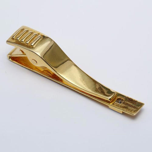 IGI Certified 14 K / 585 Yellow Gold and Diamond Tie Pin