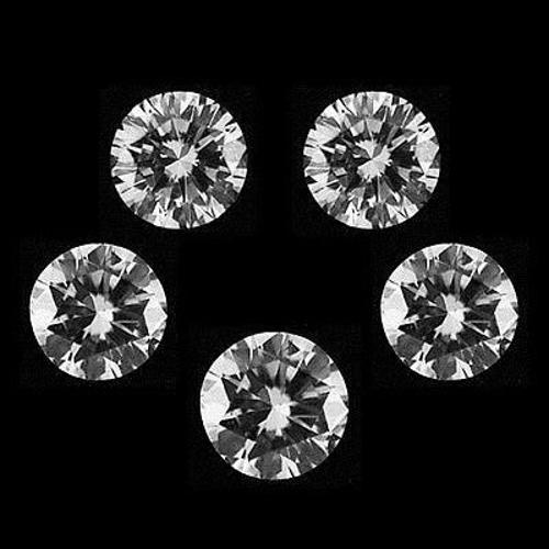 Set of 5 - 0.35ct. Round Brilliant Diamonds - G-H/ SI-I