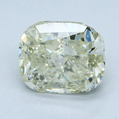 GIA Certified 2.02 ct. Fancy Color Cushion Diamond - UNTREATED