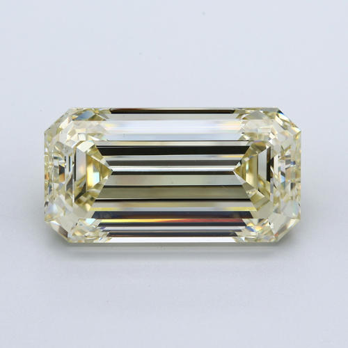 GIA Certified 30.54 ct. Fancy Color Emerald Cut Diamond - UNTREATED