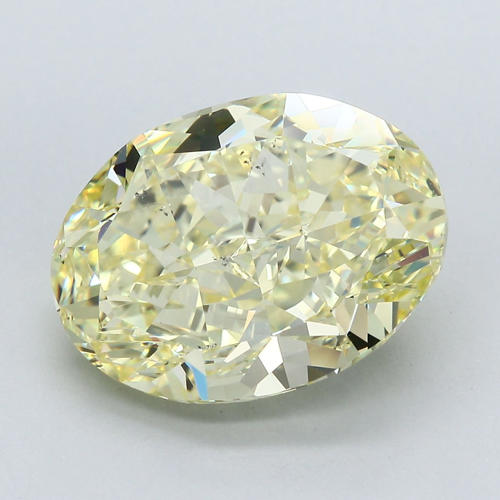 GIA Certified 10.28 ct. Fancy Yellow Oval Diamond - UNTREATED