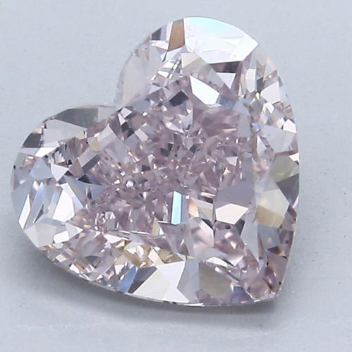 GIA Certified 2.58 ct. Fancy Brownish Pink Heart Cut Diamond