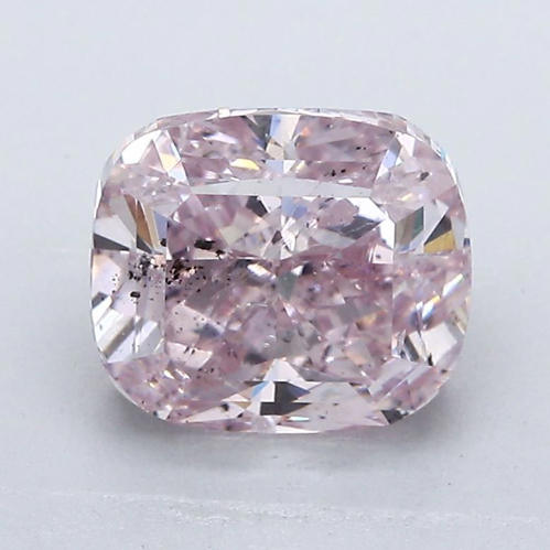 GIA Certified 2.50 ct. Fancy Purple Pink Cushion Cut Diamond - UNTREATED