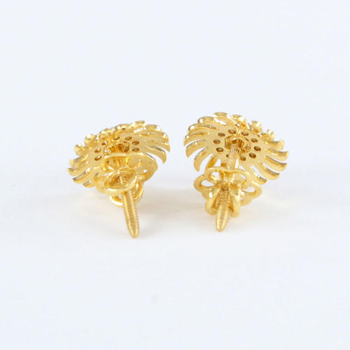 14 K / 585 Yellow Gold Diamond Earring Studs - 0.48 ct.