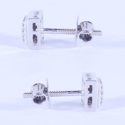 14 K / 585 White Gold Diamond Earring Studs - 0.20 ct.