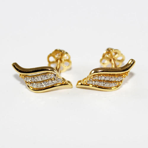 14K / 585 Yellow Gold Diamond Earring Studs - 0.48 ct.