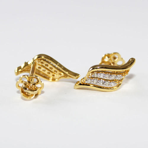 14K / 585 Yellow Gold Diamond Earring Studs - 0.48 ct.