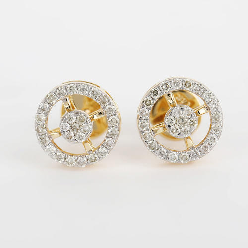 14 K / 585 Yellow Gold Diamond Earring Studs - 1.65 ct.