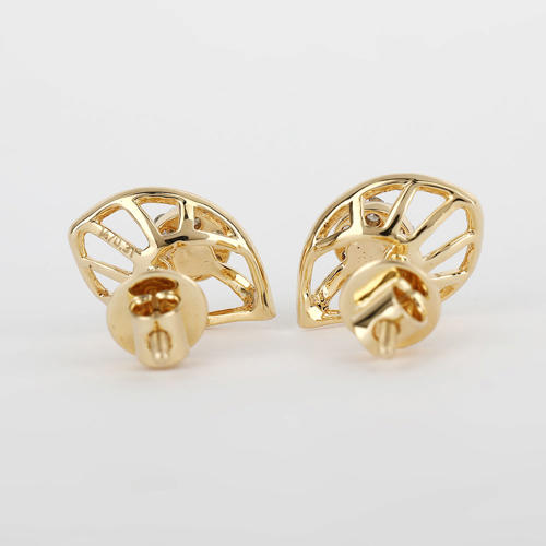 14 K / 585 Yellow Gold Diamond Earring Studs - 1.31 ct.