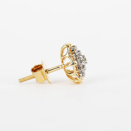 14 K / 585 Yellow Gold Diamond Earring Studs - 1.64 ct.