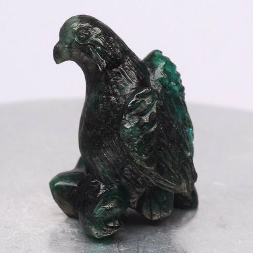 21.17 ct. Natural Bird Emerald Carving - ZAMBIA