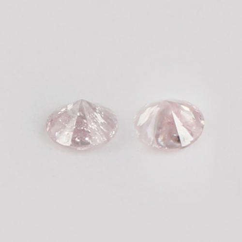 IGI Certified Pair Fancy Light Pink Diamonds UNTREATED